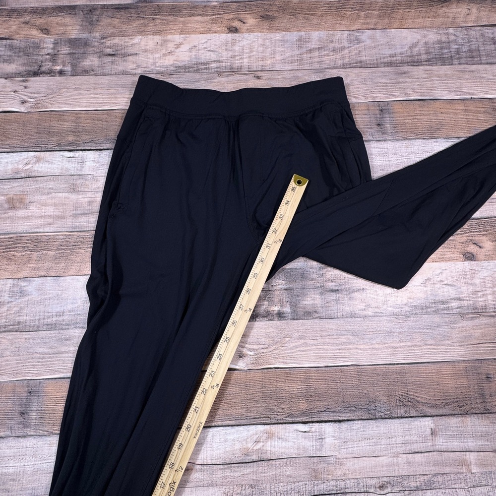 Zyia Mens Joggers Black Athletic Pants Zipper Pockets Ankle Zips Size‎ S - Picture 9 of 10